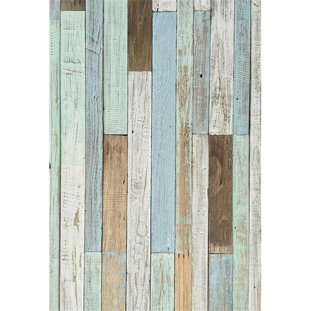 CdHBH 5x7ft Polyester Backdrop Art Graffiti Blue and White Wall Wood Floor Photography Background YouTube Photo Studio Props LYGE480